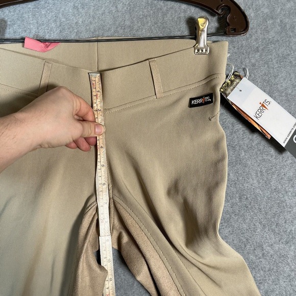 Kerrits Equestrian Pants Breeches S Beige Bootcut Full Seat Riding Tight NWT - Picture 8 of 16